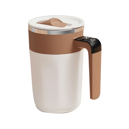 Portable self-stirring mug